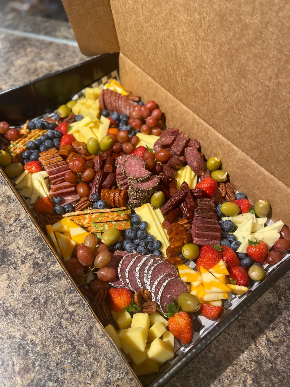 Charcuterie and cheese box