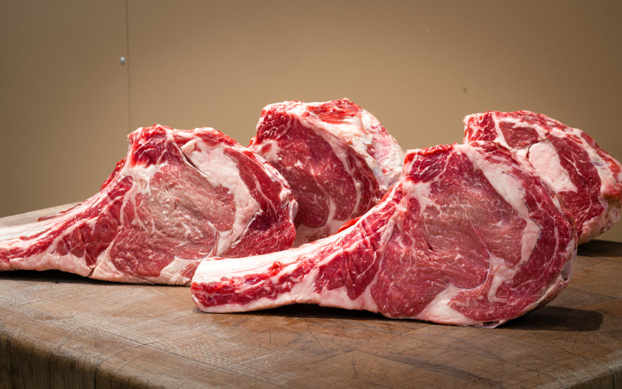 Beef Dry-Aged Tomahawk Rib Steak Prime Grade